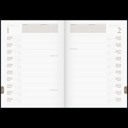 rido/idé 10-Jahres-Kalender (2025-2034) „10 Years of Moments“,A4