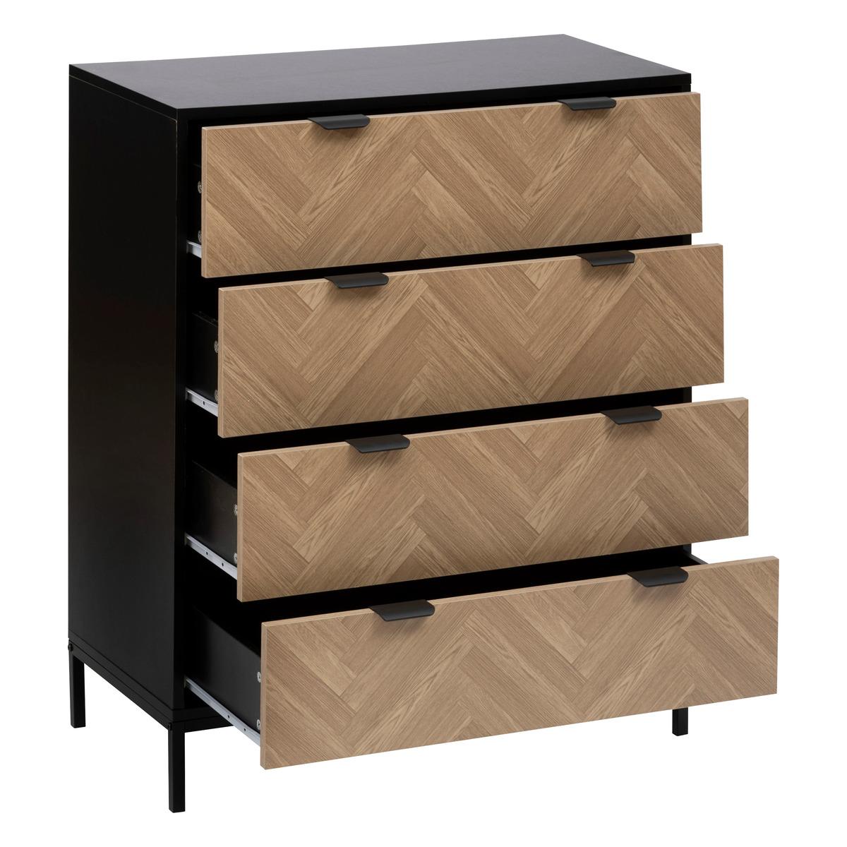 COMMODE CHEVRONS D.80X40X95CM