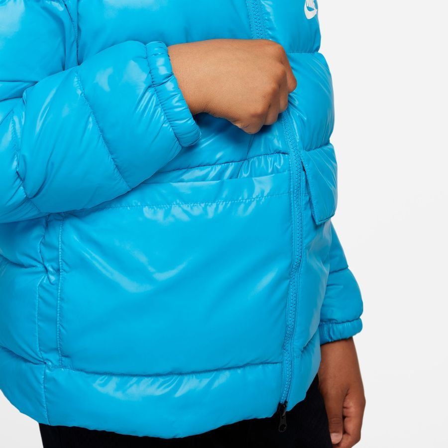Nike Manteau d'Hiver Doudoune NSW Therma-FIT - Bleu/Blanc Enfant