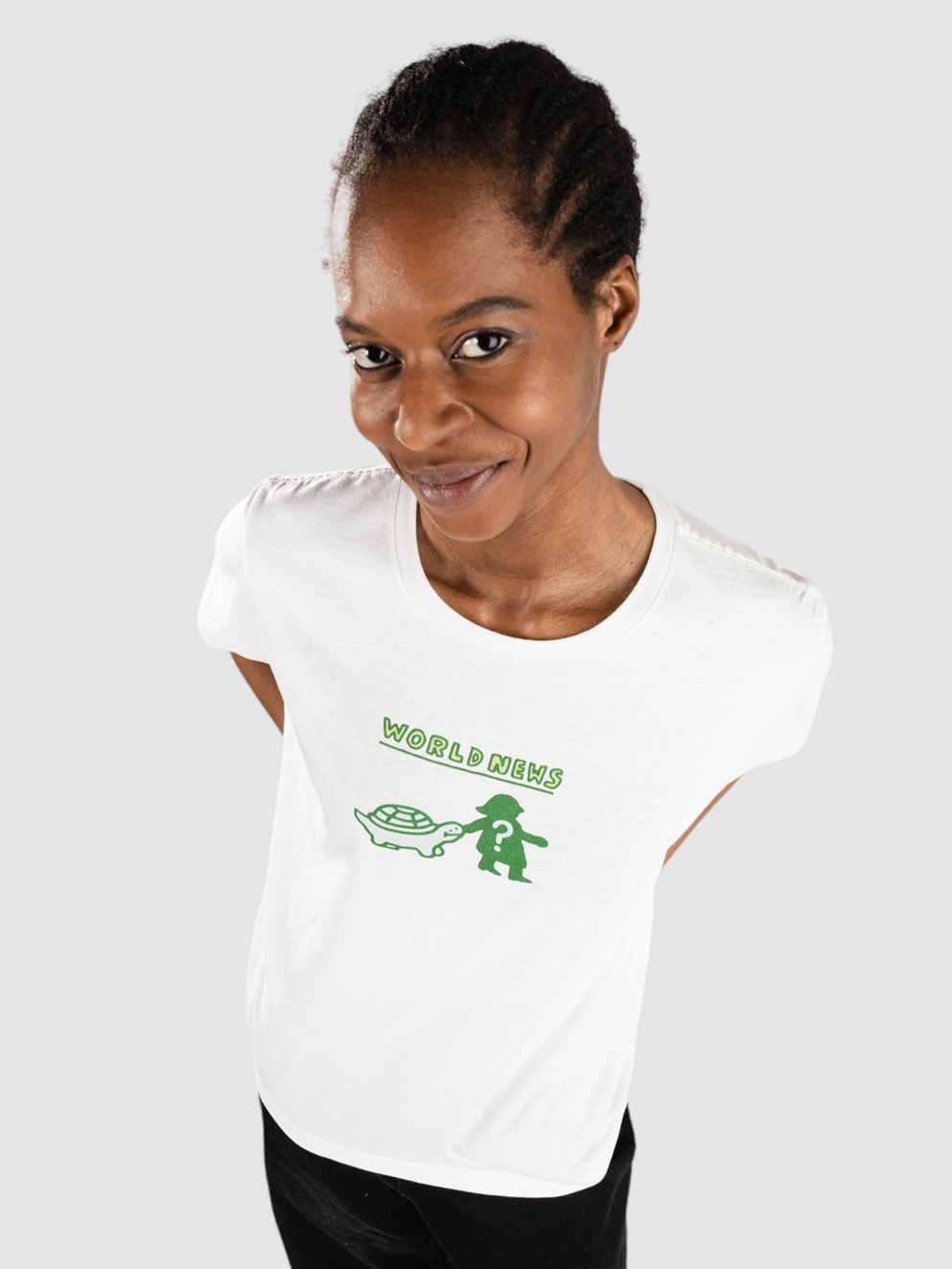 A.LAB World News T-Shirt white