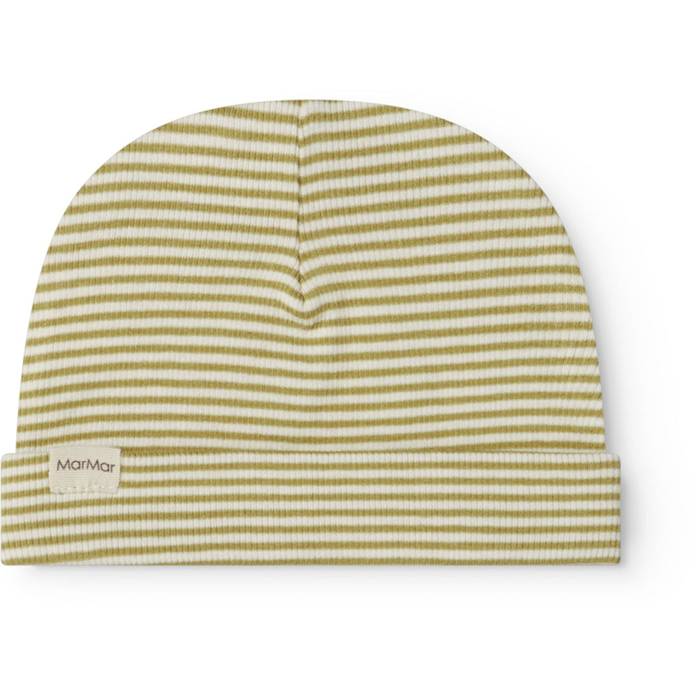 Køb MarMar Newborn Modal Fine Rib Olive Stripe Aiko Hue