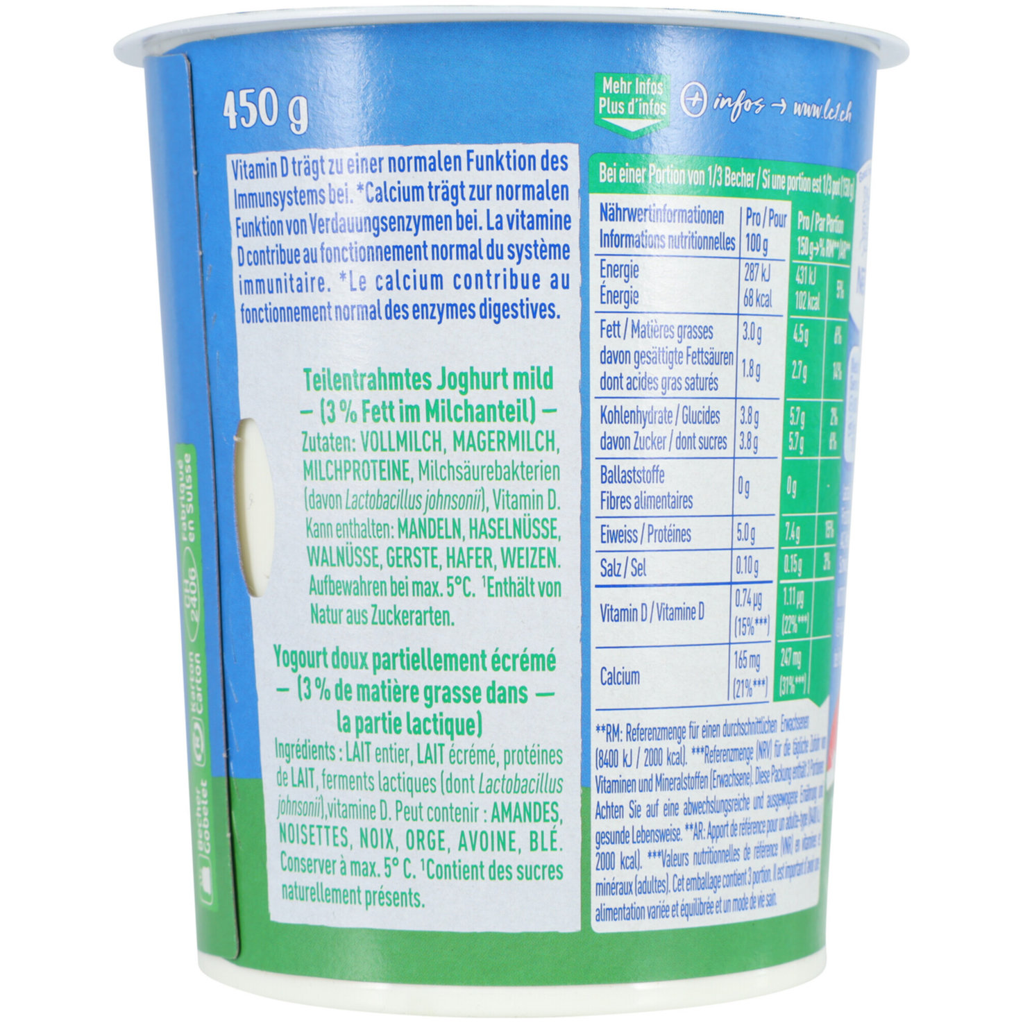 Lc1 Joghurt Nature ohne Zuckerzusatz