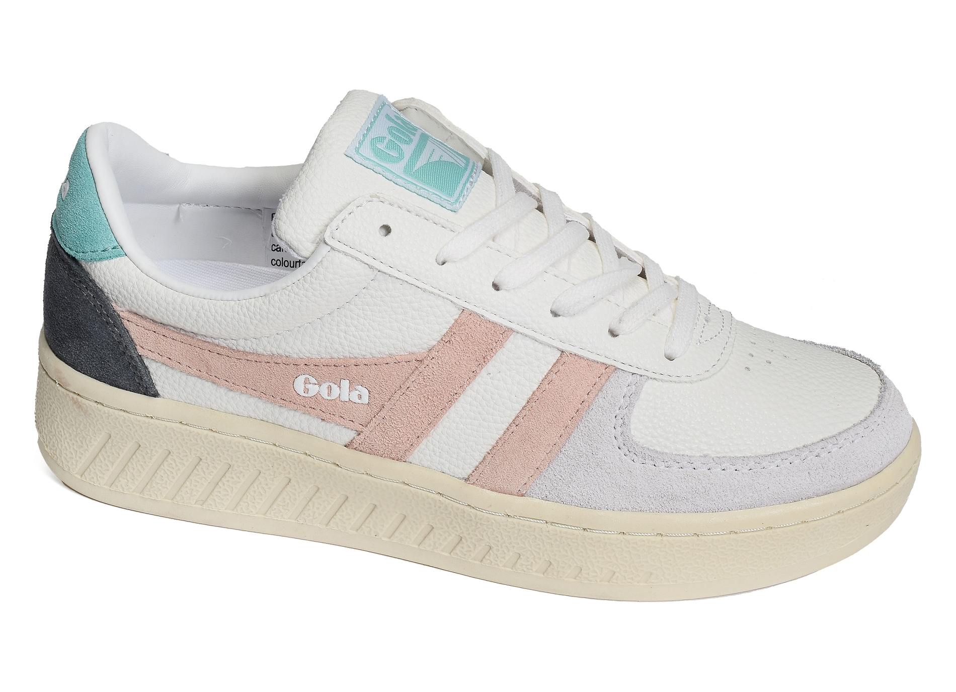 Grandslam trident trainers w blanc rose