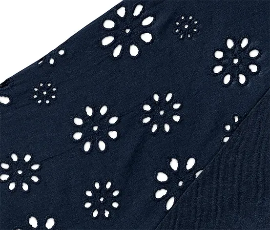Shirt mit Stickerei, dunkelblau