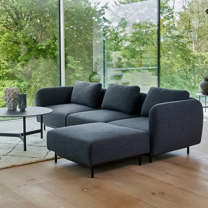 Cane-line - Aura Pouf, dunkelgrau, (Cane-line Ambience)