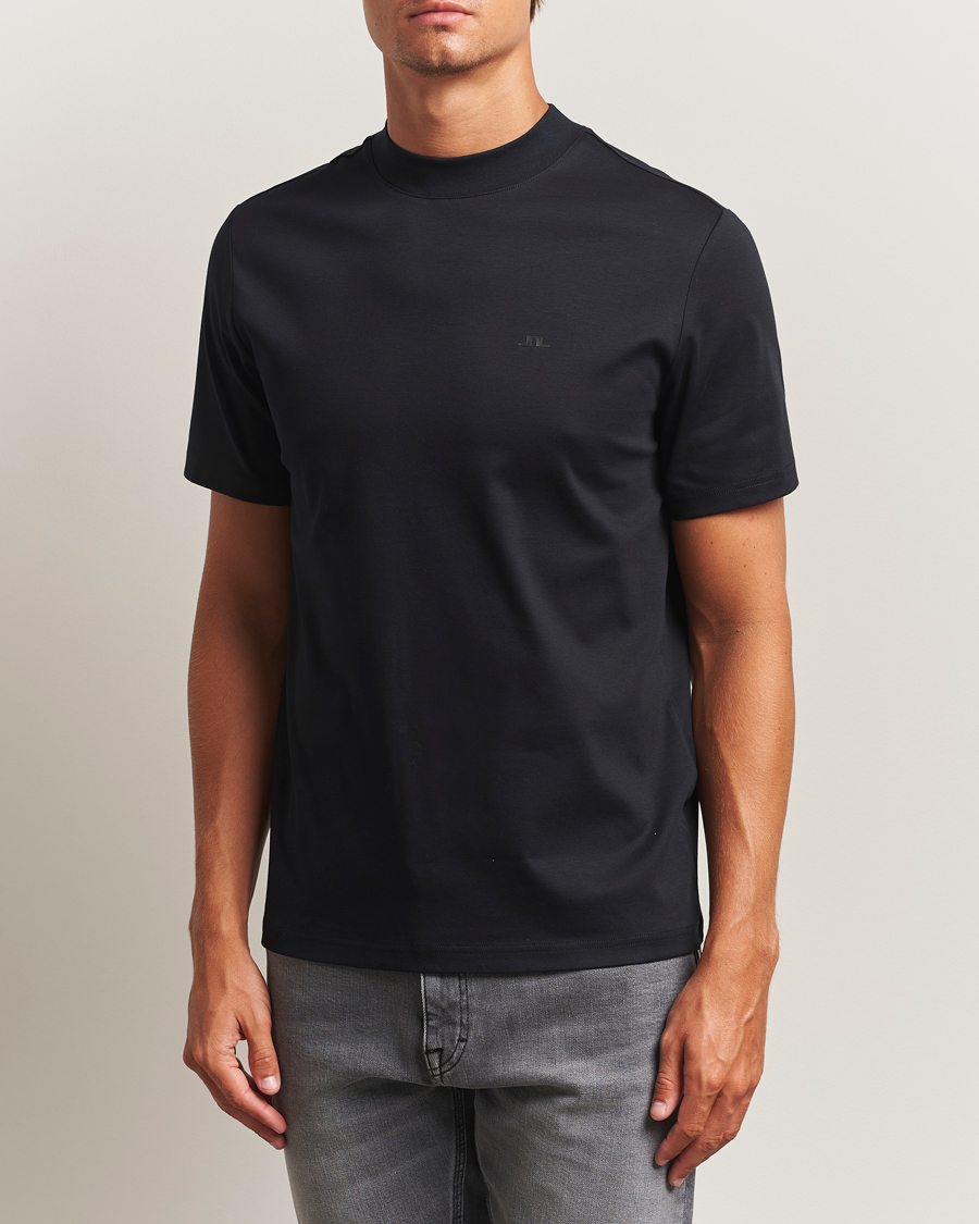 J.Lindeberg Ace Mock Neck T-Shirt Black