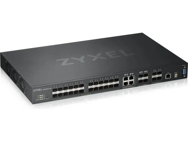 Zyxel XGS4600-32F - Switch - L3 - Administreret - 24 x Gigabit SFP   4 x combo Gigabit SFP   4 x 10 Gigabit SFP  - monterbar på stativ