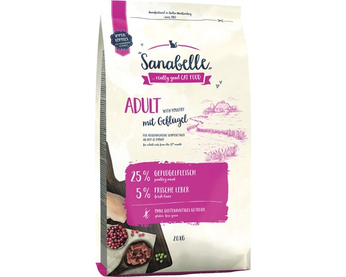 Sanabelle Adult Poultry droog kattenvoer 2 kg