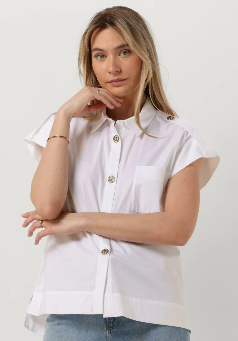 TWINSET MILANO witte twinset milano blouse woven shirt