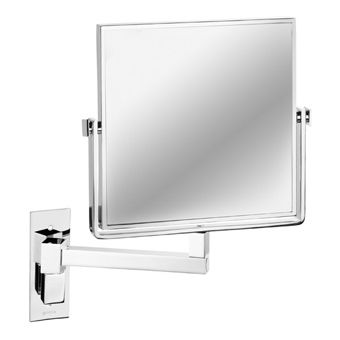 Geesa Mirror scheerspiegel 1 arm 3x vergrotend 190x190 mm chroom