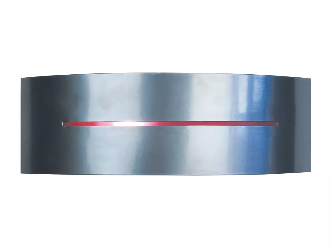 Applique métal aluminium et rouge 12,5 cm.