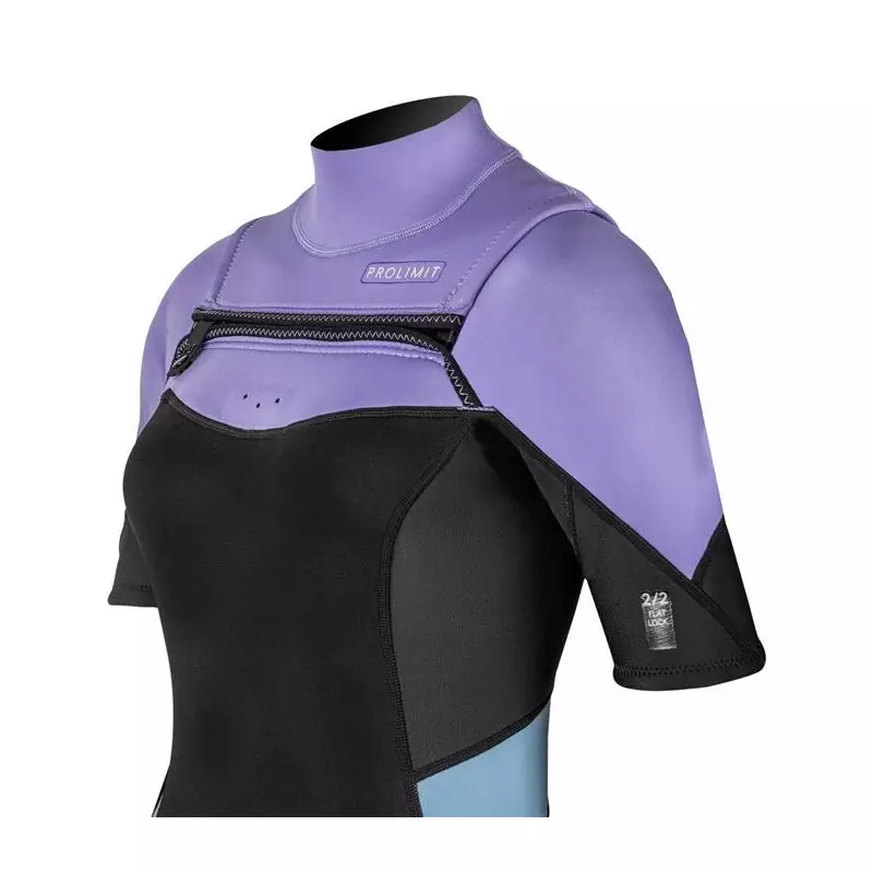 Combinaison shorty femme PROLIMIT Fire Freezip 2/2 Q-lining FL Lavender/Black