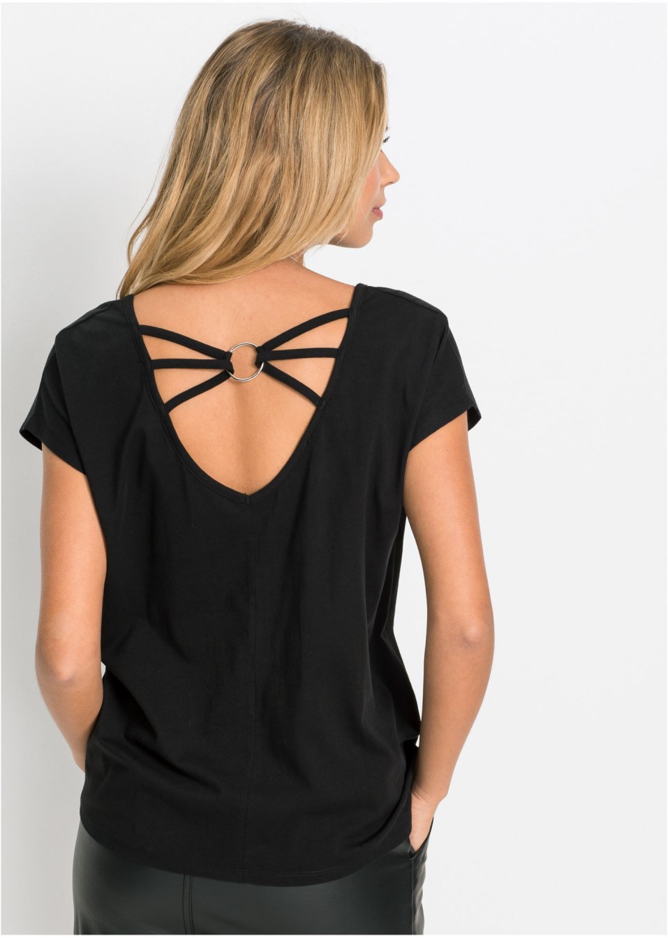 T-shirt avec détail dos