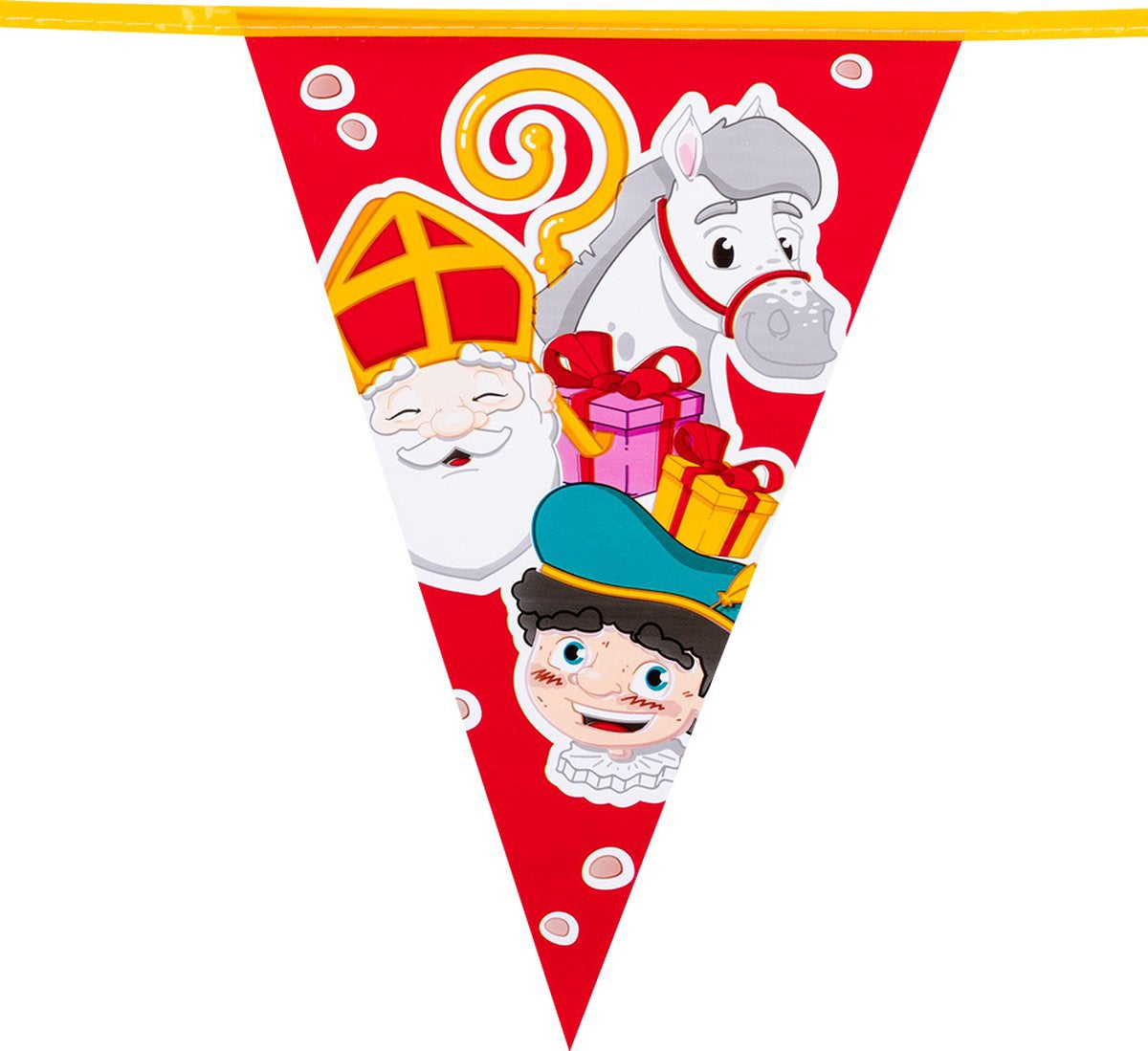 Vlaggenlijn sinterklaas rood 6 m