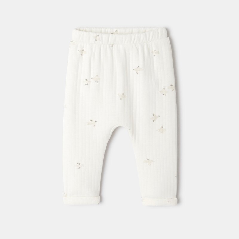 Pantalon matelassé imprimé beige naissance Absorba Beige