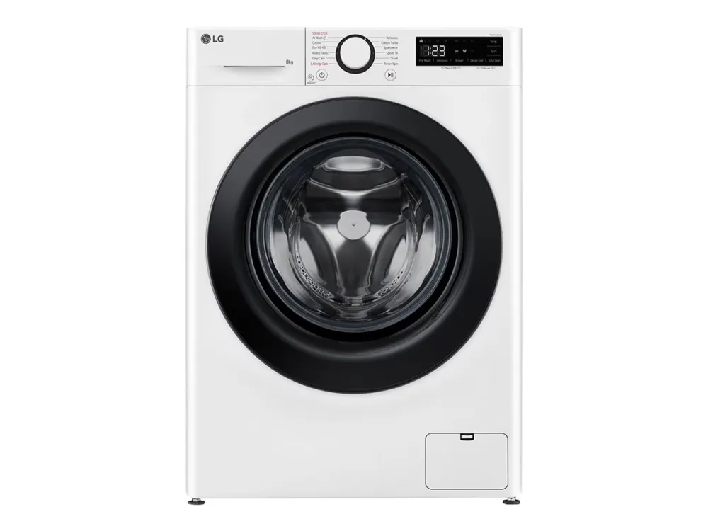 LG Serie R5 F2WR508SWW - Vaskemaskine - bredde: 60 cm - dybde: 53.5 cm - højde: 85 cm - frontbetjening - 8 kg - 1200 rpm - hvid