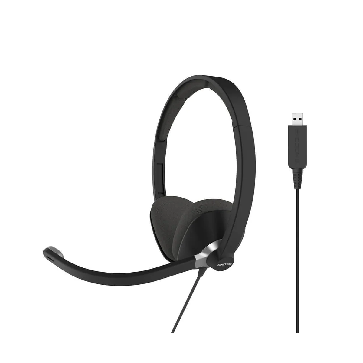 KOSS Headset CS300 On-Ear USB Svart