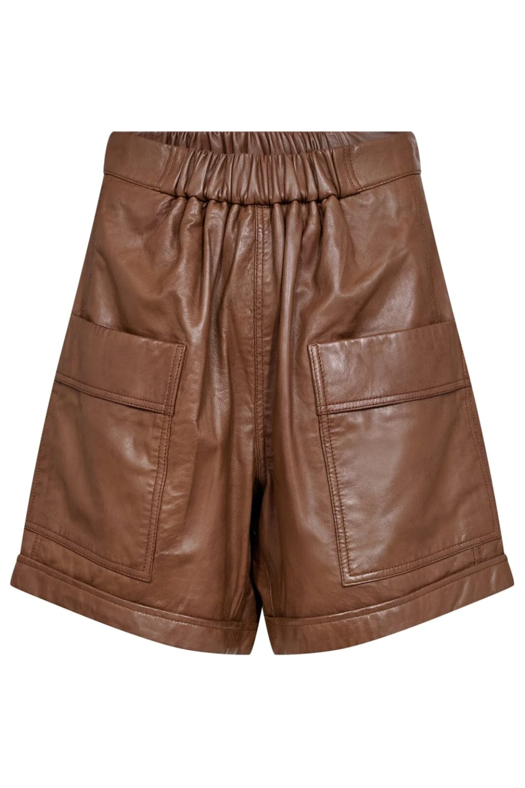 Gossia ThillaGO Leather Shorts cognac
