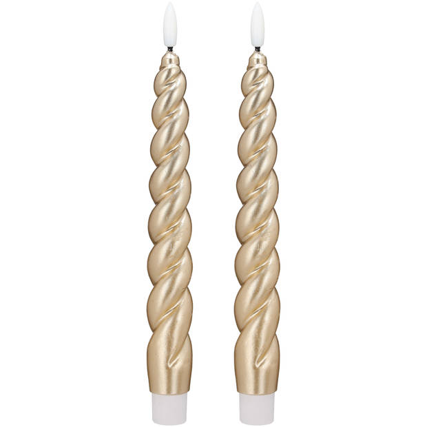 Blokker LED Dinerkaars Swirl - 2,8x25 cm - Goud