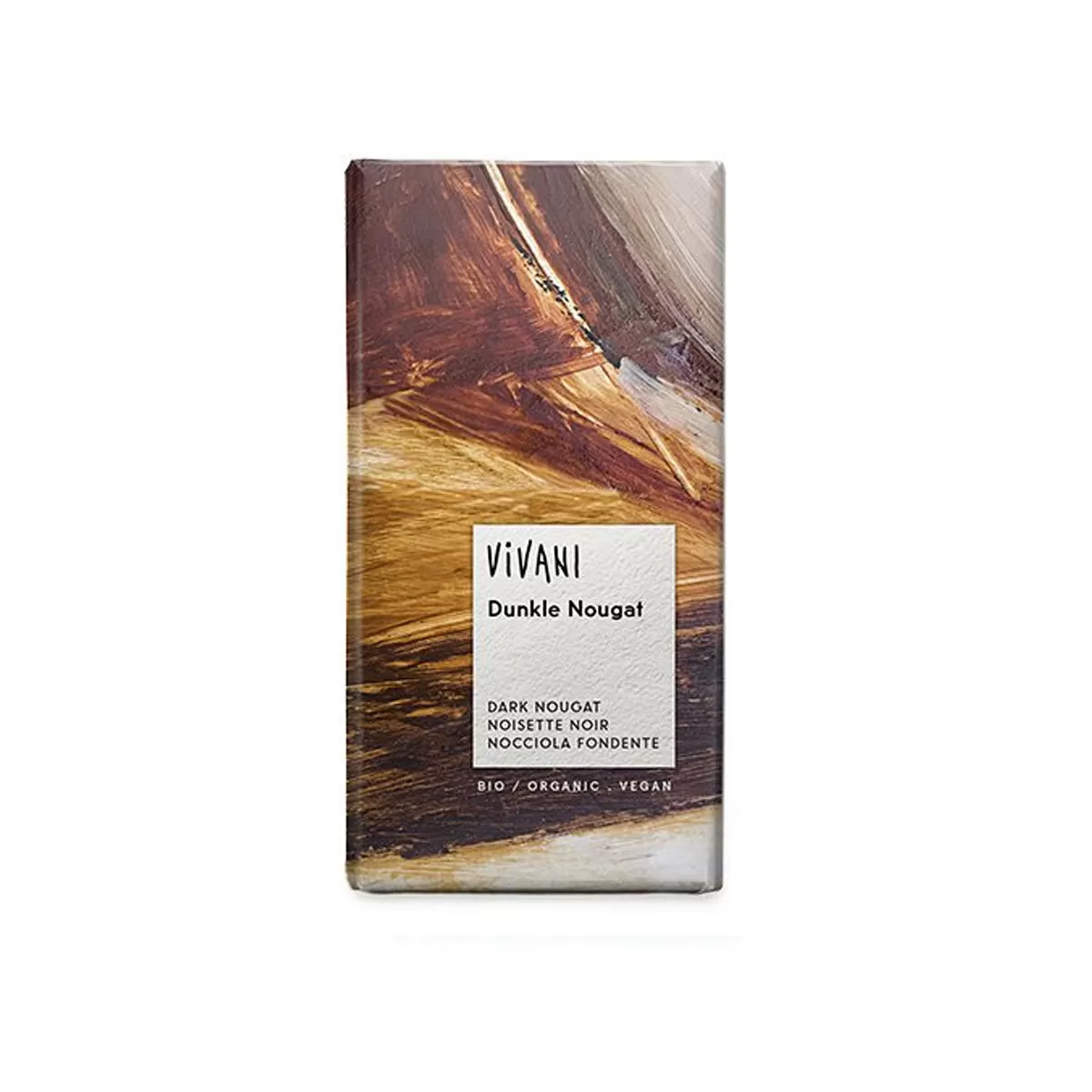 Vivani mørk chokolade med nougat Ø - 100 g