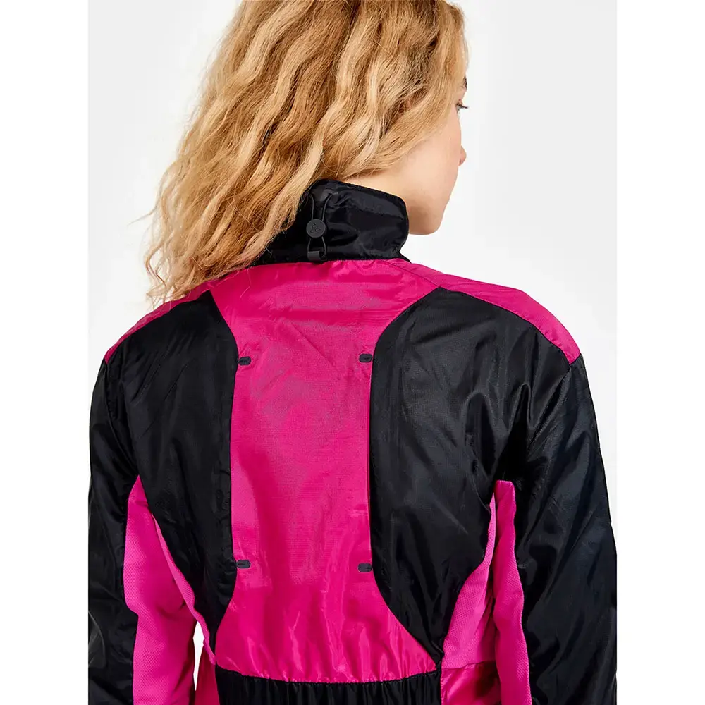 Craft PRO Hypervent Hardloopjack Zwart/Paars Dames