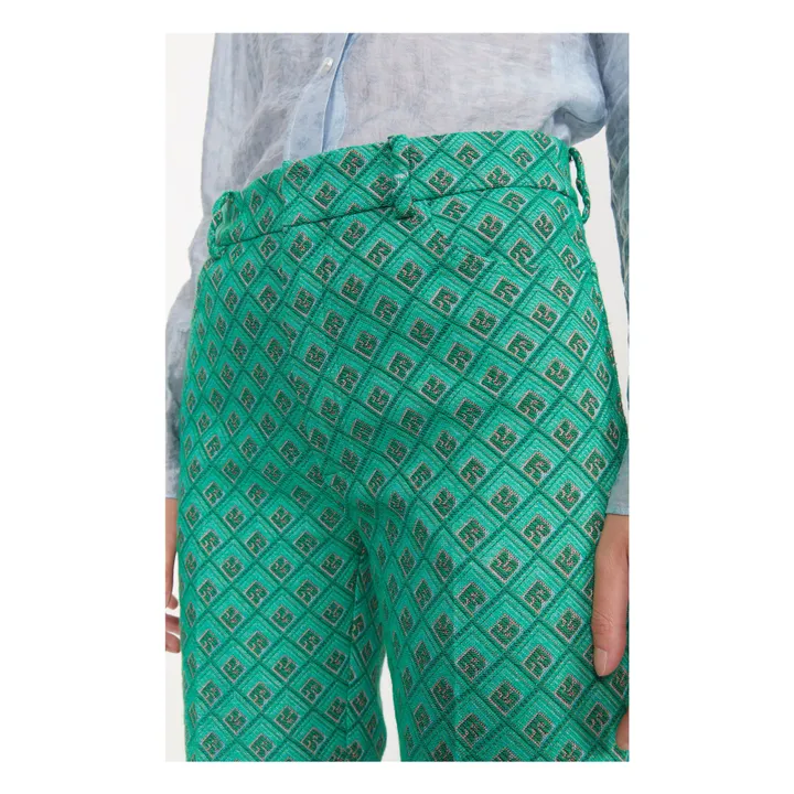 Rodebjer Pantalon Droit Miso  | Vert Menthe