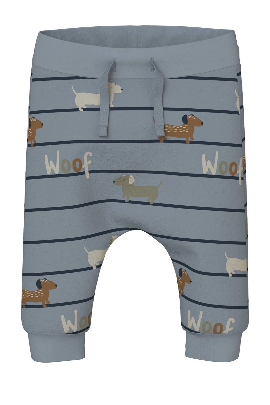 NAME IT BABY romper + broek donkerblauw/grijsblauw