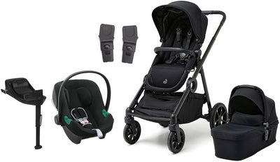 Beemoo Pro Multi 2 Duovogn inkl. Cybex Aton B2 i-Size Babybilstol & Base, Coffee Black