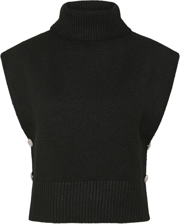 Cream CRGinger Knit Slipover Pitch black