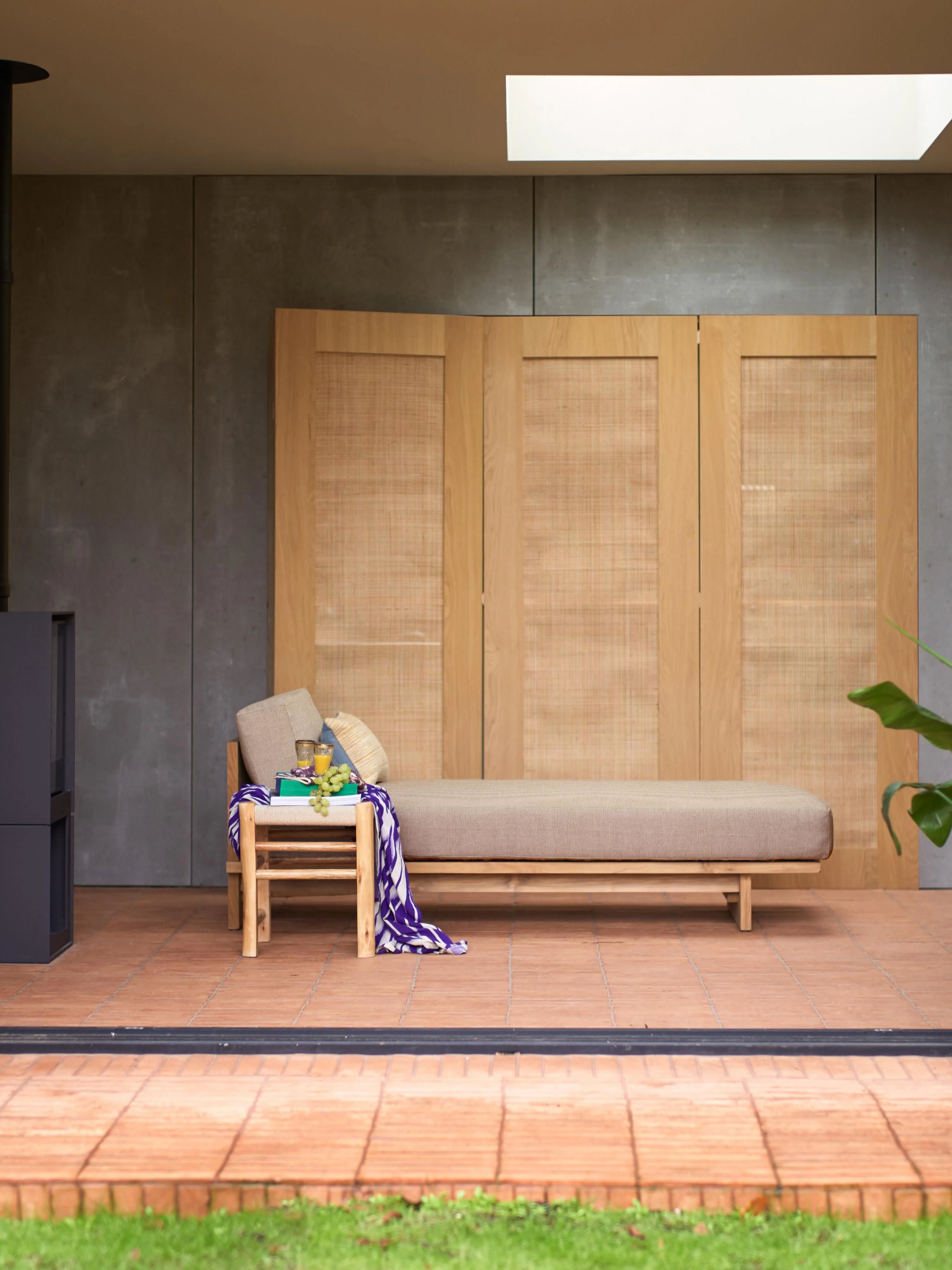 Tuin dagbed Deck Chair Natural van teakhout