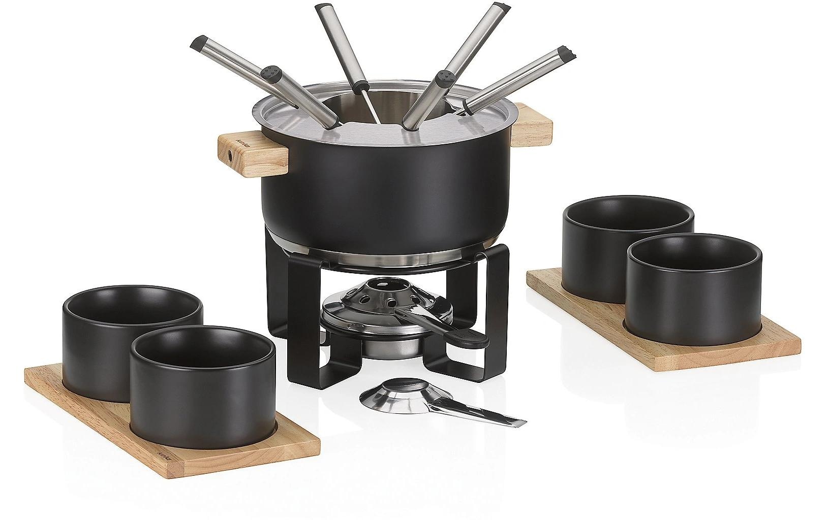 kela Fondue »Gunten 16 Teile« Holzart: Gummibaum (China)