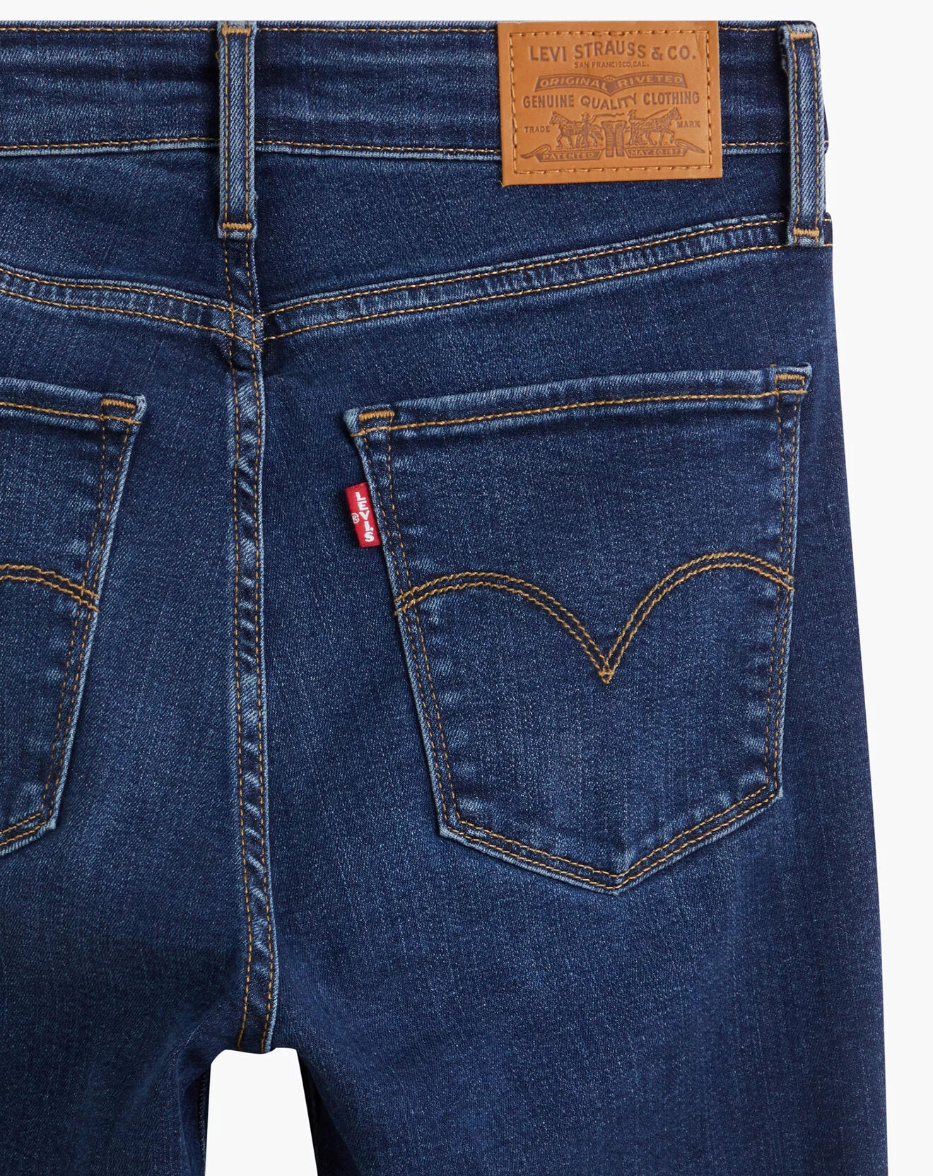 Levi's® Jean 721 High Rise Skinny taille haute bleu brut