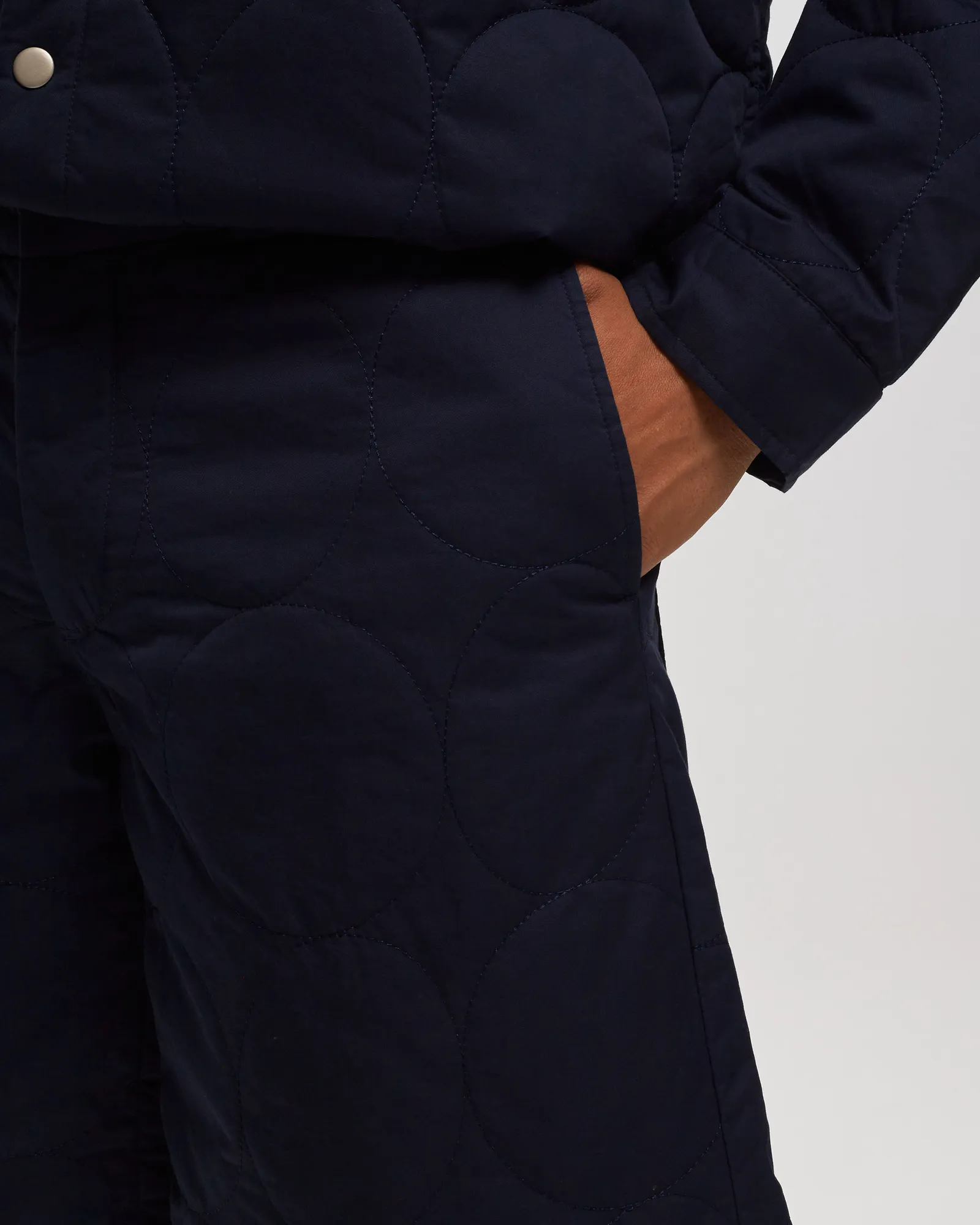 BSTN Brand Logo Pattern Quilted Shorts