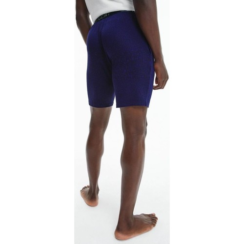 Calvin Klein Jeans - 000NM1660E SLEEP SHORT-UZZ ANIMAL BAYOU BLUE Azul