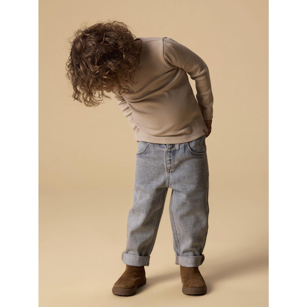 Køb Lil'Atelier Oxford Tan Nmmlago Ls Slim Top Lil