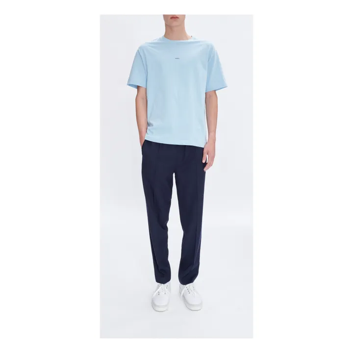 A.P.C. T-shirt Kyle Coton Bio | Bleu ciel