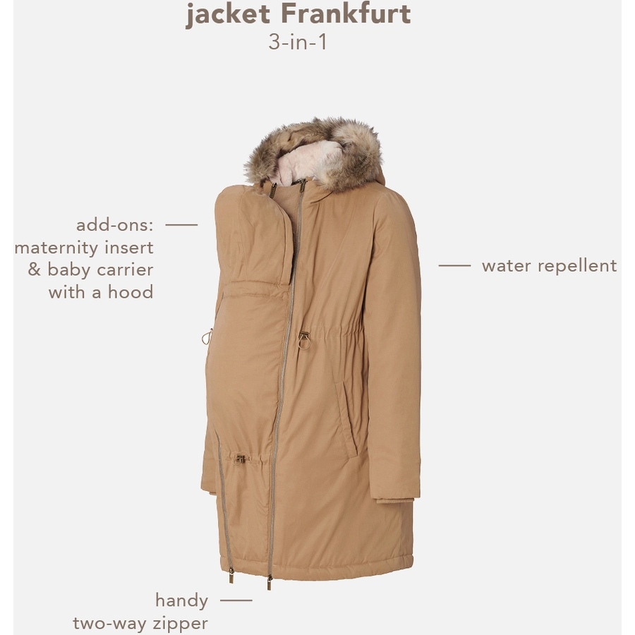 Noppies Umstandsjacke Winter Frankfurt 3-way Tigers Eye