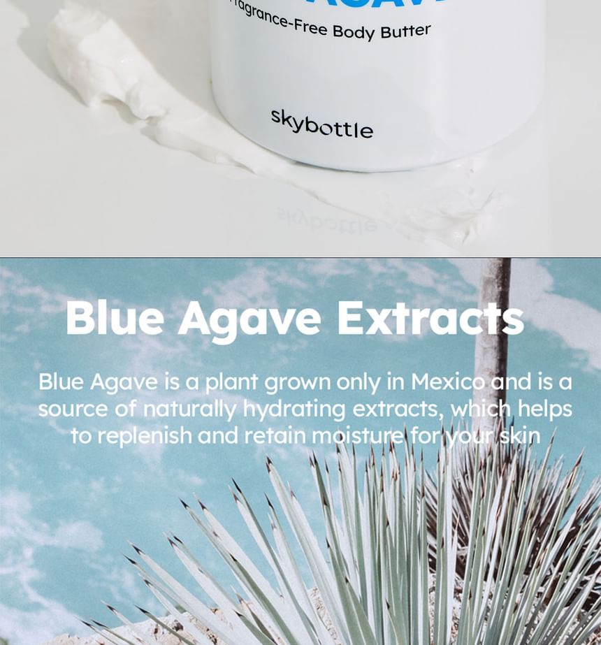 skybottle - Blauwe Agave Geurvrije Body Butter