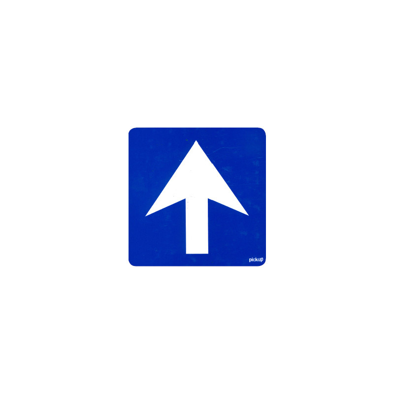 Sticker eenrichtingsverkeer 10x10cm*