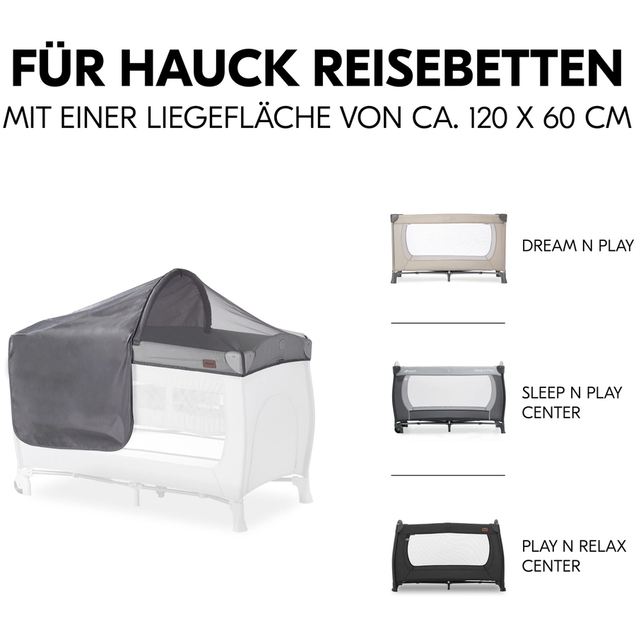 hauck Moskitonetz Travel Bed Canopy Grey