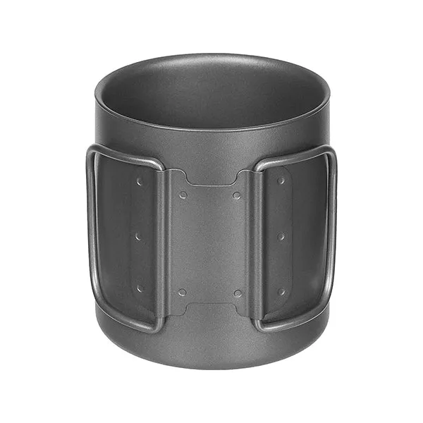 Fox Outdoor -  Tasse mit Klappgriffen Titan doppelwanding 0.3 L