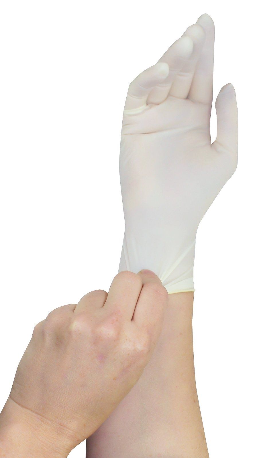 Medi-Inn Latex white grip Einmalhandschuhe