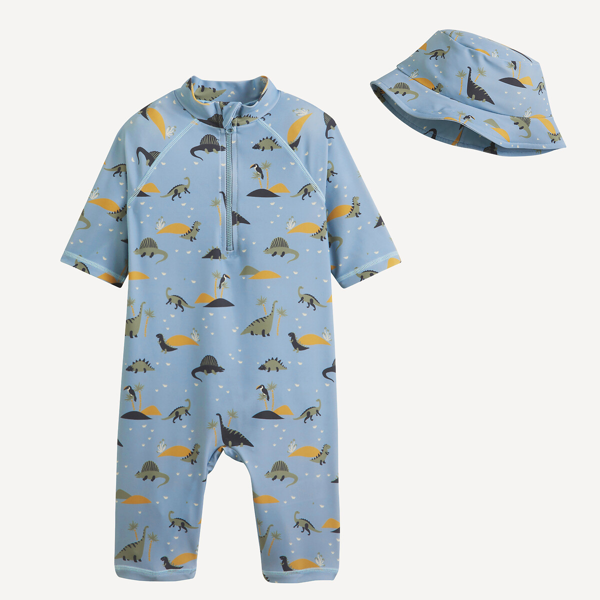 COLEÇÕES LA REDOUTE<br>Maiô estampado e chapéu bucket