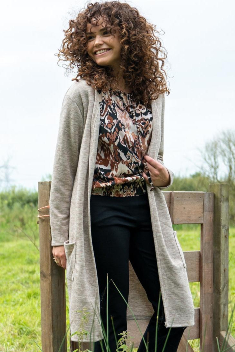 FOS Amsterdam beige dames vest