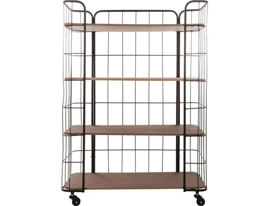 PEGANE - Etagère de 4 niveaux sur roulettes en Métal - 70 x 31 x 97,...