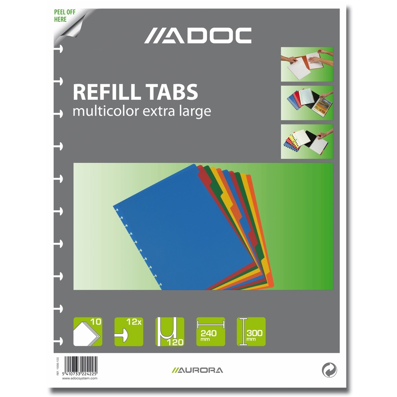 Adoc Register, A4+, 10-teilig