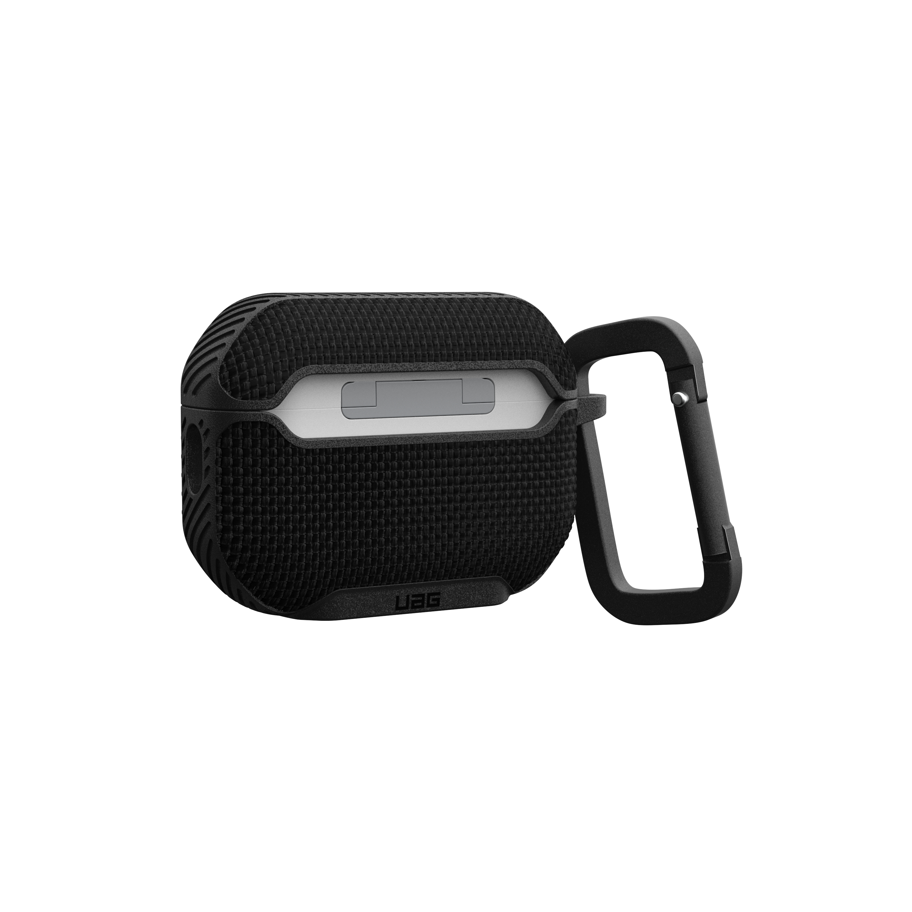 AirPods Pro 2 / AirPods Pro Nylon Schutzhülle mit Karabinerhaken Metropolis (104125114040) - Schwarz