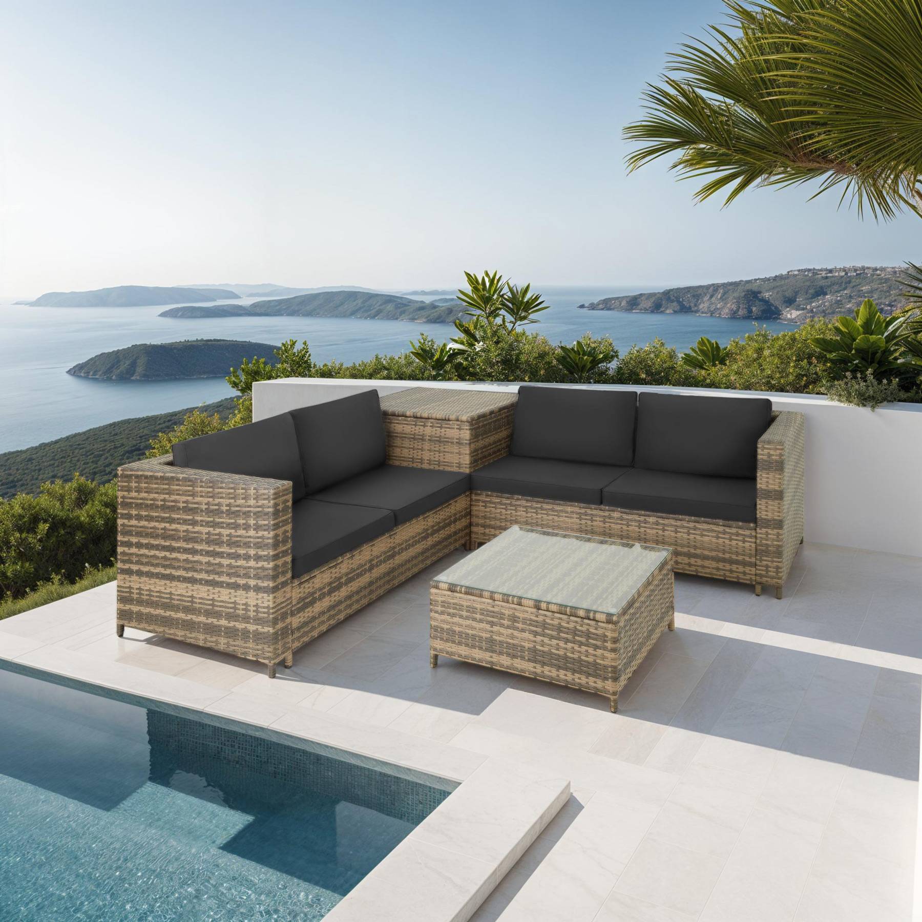 Rattan Lounge Siena