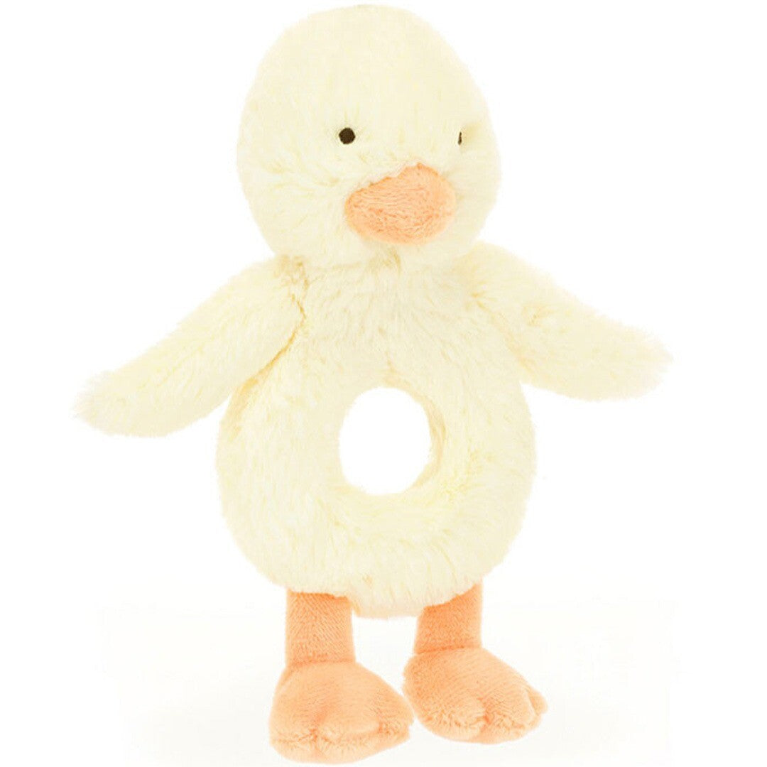 Jellycat rammelaar bashful eendje - 18 cm