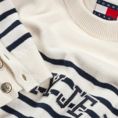 Pull femme Tjw Stripe Varsity TOMMY HILFIGER